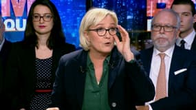 Marine Le Pen sur le plateau de BFM Politique dimanche 29 octobre
