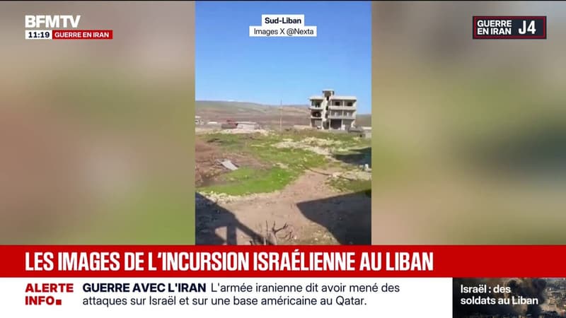 Guerre au Moyen-Orient: les premières images de l'incursion israélienne au Liban