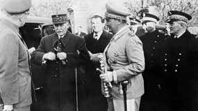 Le maréchal Pétain et Hermann Goering, en 1941.