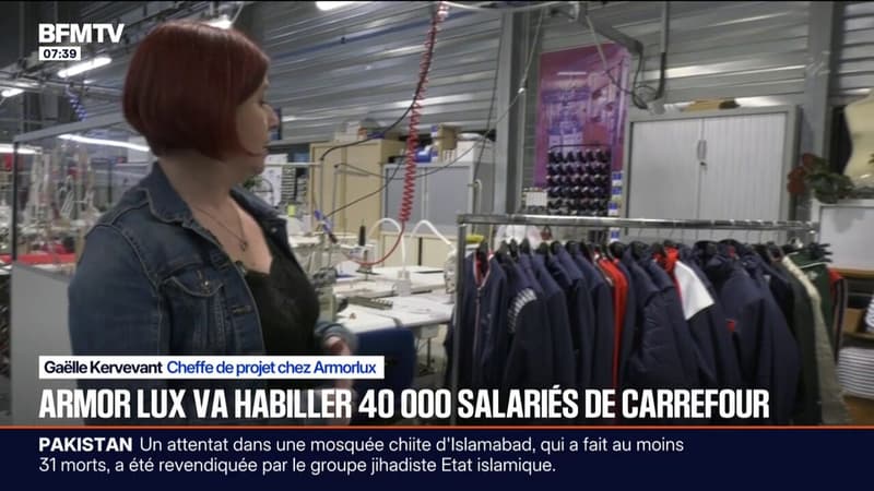 L'entreprise Armor-lux va habiller, pour les cinq années à venir, 40 000 salariés du groupe Carrefour