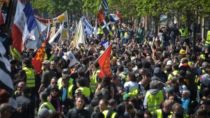 La mobilisation des gilets en hausse pour le 22e samedi de mobilisation.