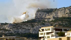 Incendie dans la calanque de Sormiou en 2008