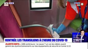 Rentrée: gestes barrières, désinfection des rames.... les Transiliens à l'heure du Covid-19