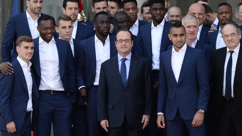 François Hollande et les Bleus