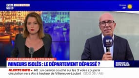 Transfert à l'État de la responsabilité des mineurs isolés: Éric Ciotti affirme que "ce n'est pas de la responsabilité" du département