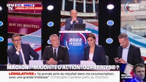 Entre 230 et 245 sièges pour Ensemble, entre 150 et 160 sièges pour la Nupes... Le point sur les résultats des élections législatives à 23h