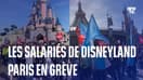 Disneyland Paris: les salariés en grève défilent dans le parc