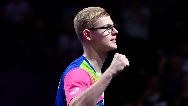 Félix Lebrun lors du WTT de Montpellier, en octobre 2024.