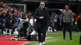 Franck Haise lors du match de Nice à Rennes, le 26 octobre 2025.