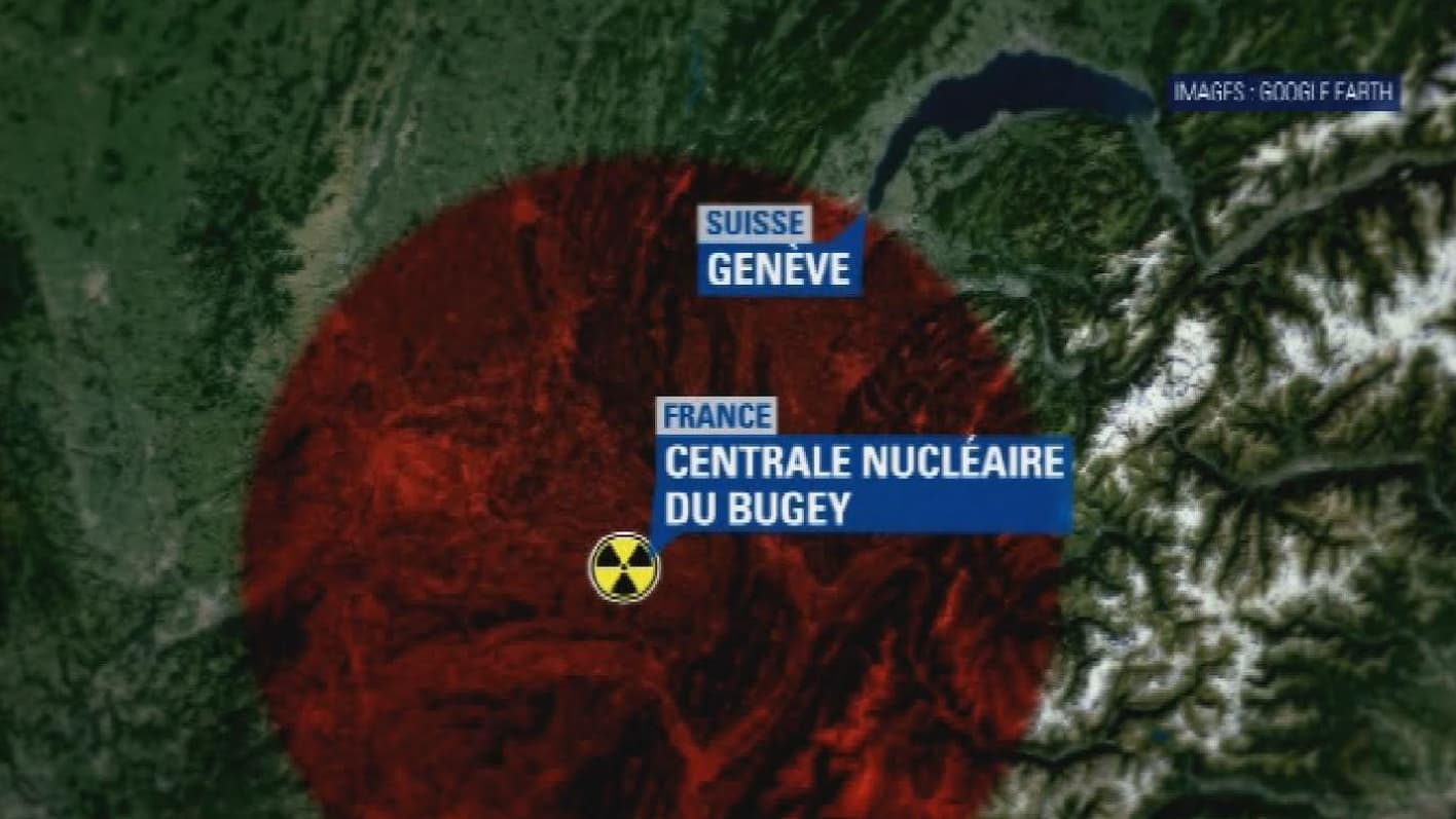 La centrale du Bugey est à 70 kilomètres de Genève