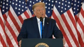 Donald Trump s'exprime à la Maison Blanche, le 4 novembre 2020.