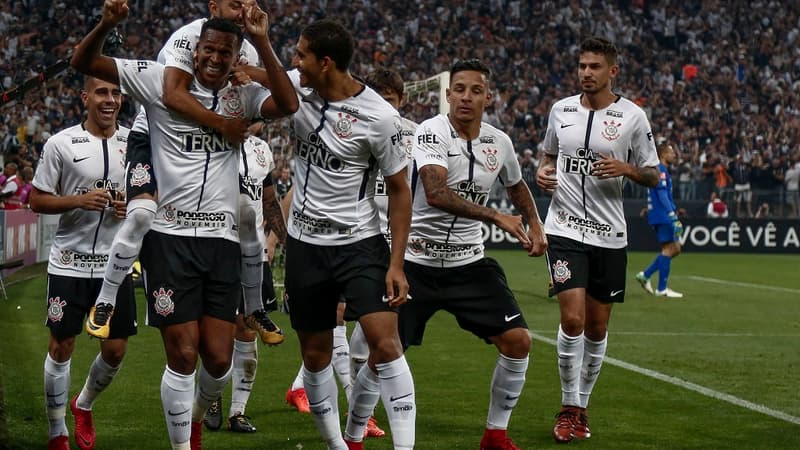 La joie des joueurs de Corinthians