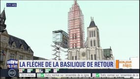 A la découverte du chantier de remontage de la flèche de la basilique de Saint-Denis