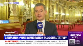 Avec l'obligation d'un test de français réussi, Gérald Darmanin promet "une immigration plus qualitative"