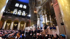 Le pape François à la synagogue de Rome le 17 janvier 2016