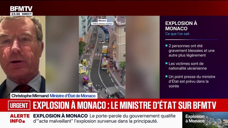 Explosion à Monaco: "Toutes les mesures de protection ont été mises en œuvre pour rehausser le niveau de vigilance des services de la Principauté", assure Christophe Mirmand, ministre d'État de Monaco