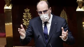 Le Premier ministre Jean Castex à l'Assemblée nationale, le 1er avril 2021