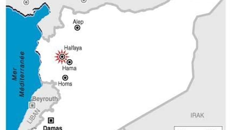 UNE BOULANGERIE BOMBARDÉE DANS LE CENTRE DE LA SYRIE