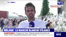 Surveillante tuée à Nogent: la marche blanche en hommage à Mélanie débute, devant le collège où a eu lieu le drame