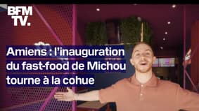 Amiens: le youtubeur Michou réunit une foule beaucoup plus grande que prévu pour l'inauguration de son fast-food