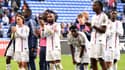 Les joueurs de l'OL après le nul face à Metz en Ligue 1, le 05/11/2023