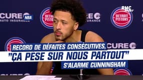 NBA : "Ça pèse sur nous tous les jours", alarme Cunningham après le record de défaites historique des Pistons