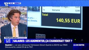 Augmentation des salaires: "Il faudrait que la productivité du travail progresse" détaille Philippe Herlin (économiste)