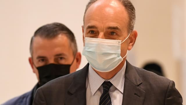 Jean-François Copé arrivant au tribunal de Paris, le 9 juin 2021