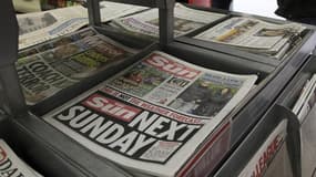 Publicité pour l'édition dominicale du Sun, en "une" du quotidien britannique. Le Sun on Sunday, édition dominicale du Sun, le tabloïd britannique de Rupert Murdoch, sera lancé ce dimanche à grand renfort de publicité et à près de 3 millions d'exemplaires