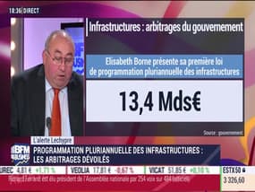 L'alerte Lechypre: Elisabeth Borne annonce 13,4 MDS d'euros sur cinq ans pour les infrastructures - 12/09