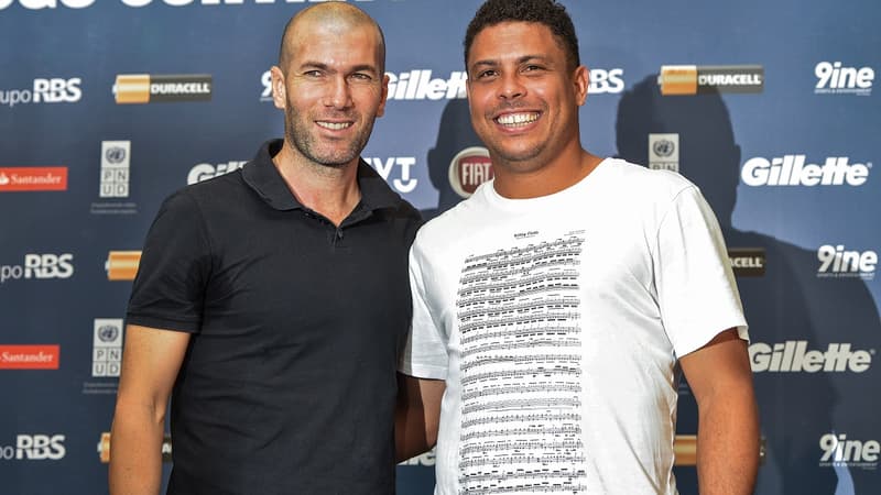 Zinedine Zidane et Ronaldo