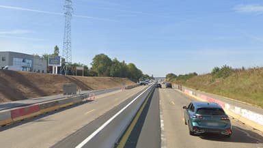 La route M351, entre le quartier Hautepierre à Strasbourg et la commune de Wolfisheim.