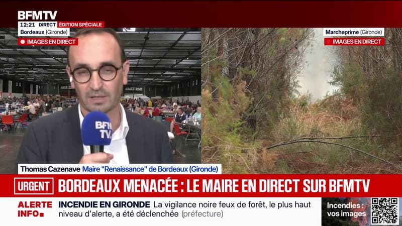 Incendie en Gironde: des solutions de "relogements pour toutes les personnes valides", annoncées par le maire de Bordeaux