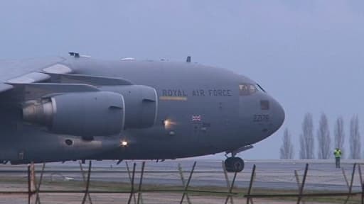Avion de transport militaire britannique destiné à soutenir logistiquement l'armée française au Mali