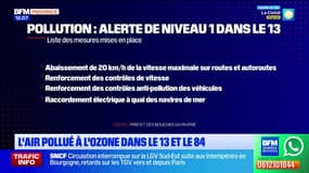 Bouches-du-Rhône: une alerte niveau 1 déclenchée pour une pollution de l'air à l'ozone