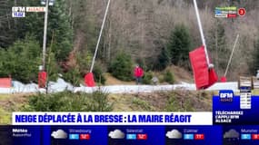 La Bresse: la maire réagit après le transport de 70 tonnes de neige par camion
