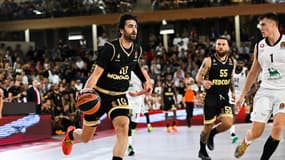 Furkan Korkmaz de l'AS Monaco Basket en Euroligue face à Milan