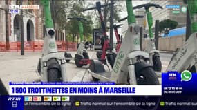 Marseille: la ville a retiré 1500 trottinettes électriques de son espace public