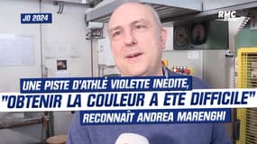 JO 2024 : Une piste d'athlétisme violette inédite, "obtenir la couleur a été difficile" reconnaît Andrea Marenghi