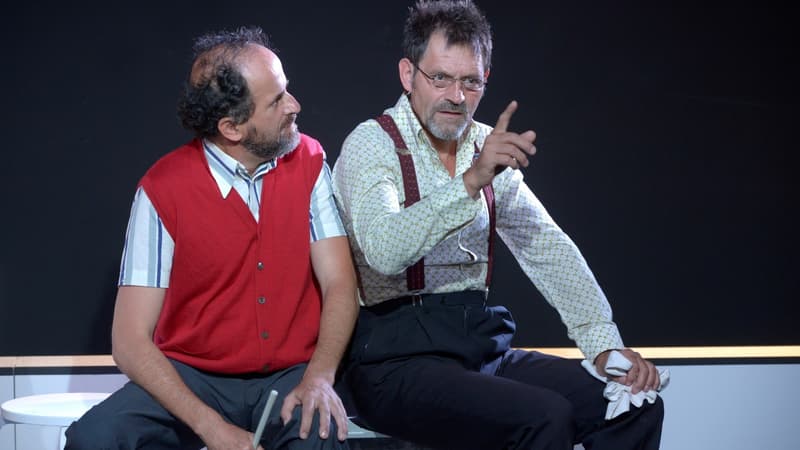 Patrick Catalifo et Lionel Abelanski dans 'les Voisins'