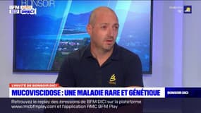 Le bénévole de l'association "Vaincre la muscoviscidose" Jonathan Arnaud rappelle ce qu'est cette maladie