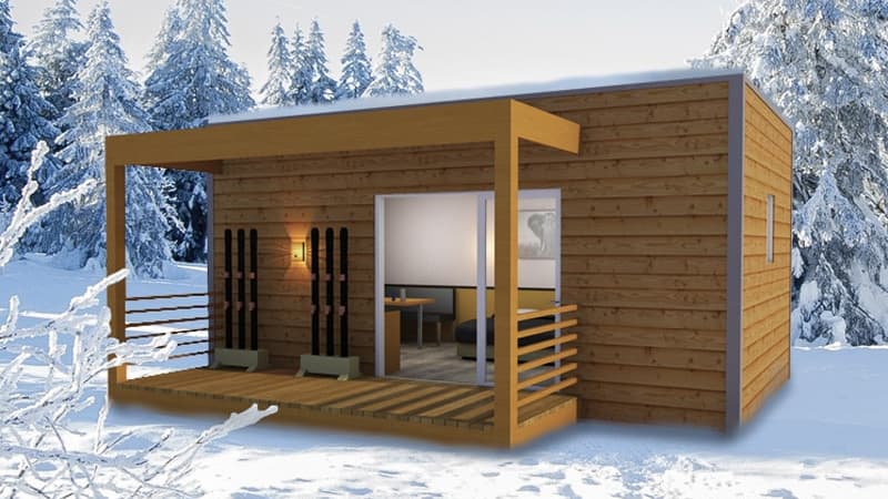 Ce studio de 20 m2 équipé d'une cuisine et d'une salle de bains coûte environ 32.000 euros TTC. Ce studio de 20 m2 équipé d'une cuisine et d'une salle de bains coûte environ 32.000 euros TTC.