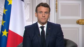 Emmanuel Macron lors de ses vœux aux Français