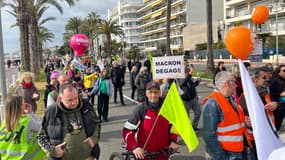 Le cortège s'est élancé à 10h ce jeudi 16 février 2023 à Nice.