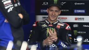 Le pilote Yamaha Fabio Quartararo à Jerez, le 30 avril 2021.