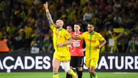 Nicolas Pallois et Jean-Charles Castelletto avec le FC Nantes, le 11 mai 2022