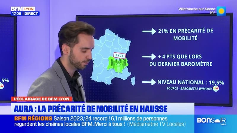 Auvergne-Rhône-Alpes: la précarité de mobilité en hausse (1/1)