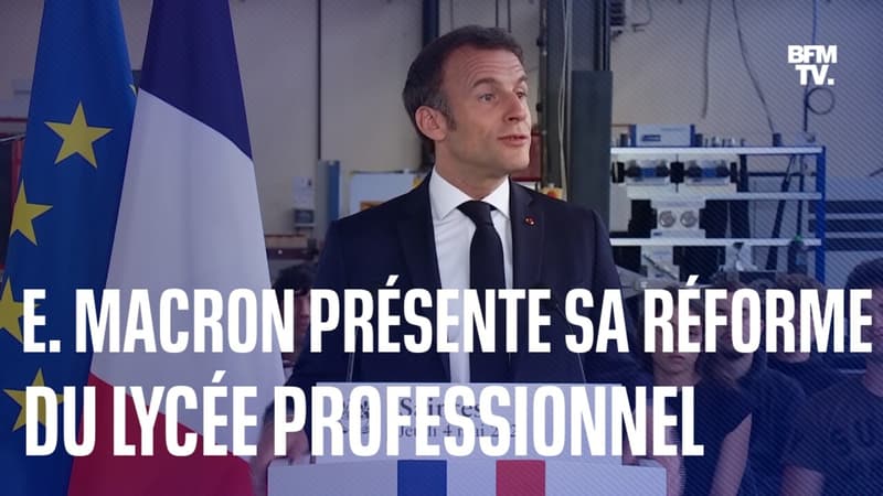 Réforme du lycée professionnel: les annonces d'Emmanuel Macron en intégralité