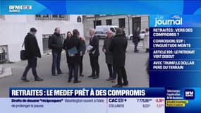 Retraites: le Medef veut avancer sur "l'usure professionnelle" et les "carrières des femmes" sans toucher à l'âge de départ fixé à 64 ans
