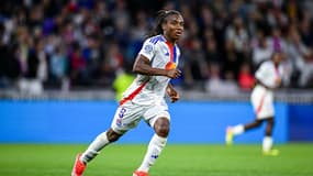 Melchie Dumornay avec l'OL face au PSG, le 17 mai 2024.